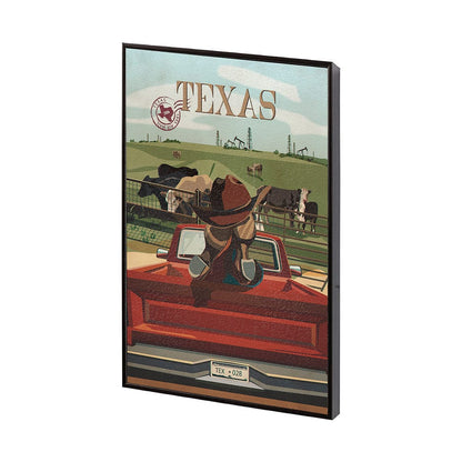 Mercana - Texas Go USA SM by Mercana Studio a Hand Embellished Decograph Framed Art Print - 13735 view 2
