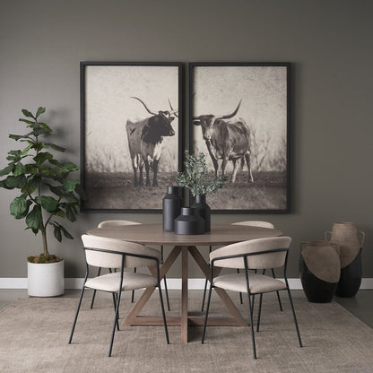 Mercana - Texas Longhorns by Debra Van Swearingen a Hand Embellished Framed Art Photograph Print (Set of 2) - 15470 view 9
