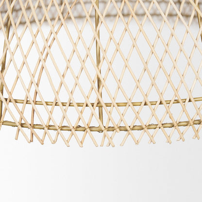 Mercana - Thad 1-Light Natural Woven Rattan Dome Pendant - 70914 view 8