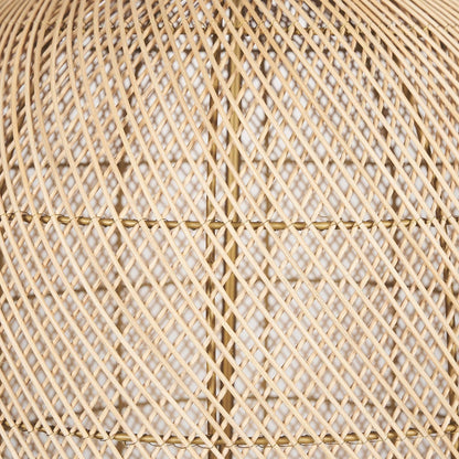 Mercana - Thad 4-Light Natural Woven Rattan Foyer Chandelier - 70915 view 6