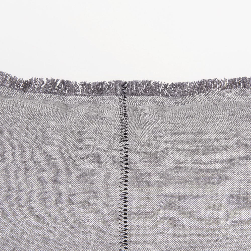 Mercana - Thais 13L x 21W Gray Fabric Fringed Decorative Pillow Cover - 69416 view 7