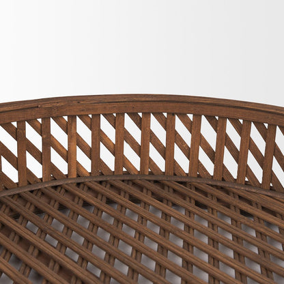 Mercana - Thala Medium Brown Round Wicker Tray (Set of 2) - 70541 view 4