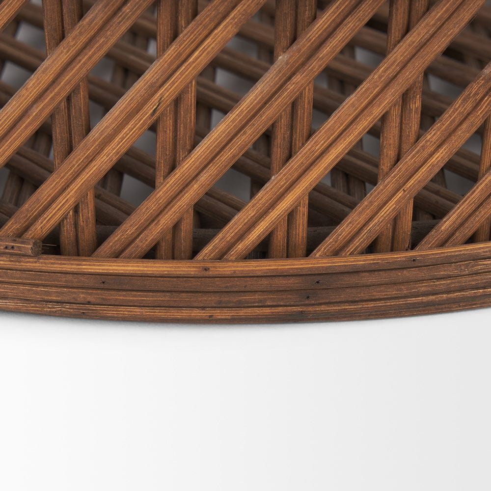 Mercana - Thala Medium Brown Round Wicker Tray (Set of 2) - 70541 view 7