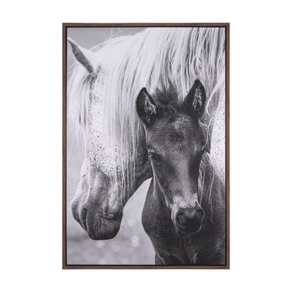 Mercana - The Foal by Mercana Studio a Hand Embellished Textured Framed Canvas - 102667-FL view 1
