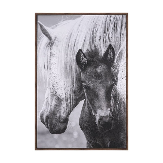 Mercana - The Foal by Mercana Studio a Hand Embellished Textured Framed Canvas - 102667-FL view 1