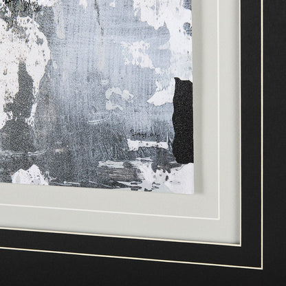 Mercana - The Fog I by Mercana Studio a Hand Embellished Textured Framed Art Print Matted under Glass - 14749 view 7