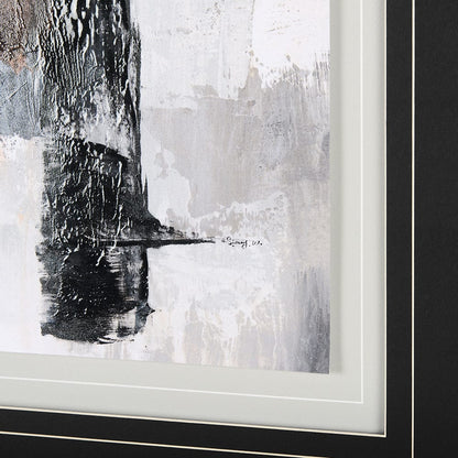 Mercana - The Fog II by Mercana Studio a Hand Embellished Textured Framed Art Print Matted under Glass - 14750 view 6