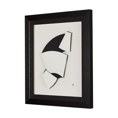 Mercana - The Fold Paper II by Studio M a handmade Original Framed Artwork under Glass - 14694 view 2