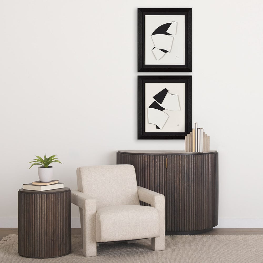Mercana - The Fold Paper II by Studio M a handmade Original Framed Artwork under Glass - 14694 view 8