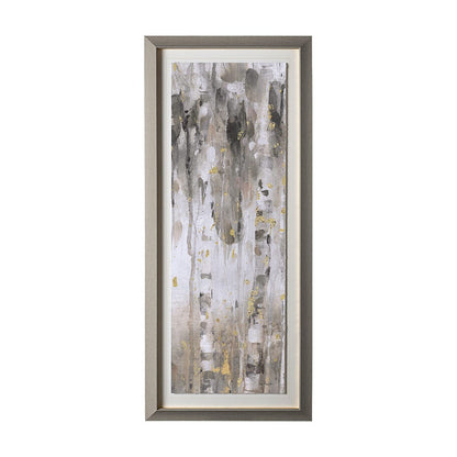 Mercana - The Forest V Neutral by Mercana Studio Hand Embellished Textured Framed Art Print Matted under Glass - 12661 view 1