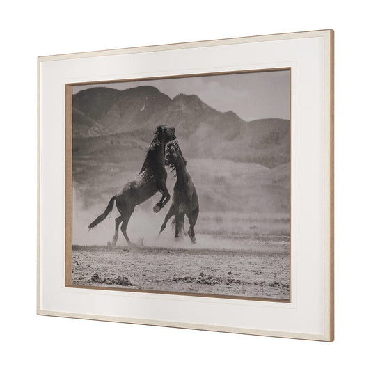 Mercana - The Meeting by Nancy Crowell a Hand Embellished Framed Art Print Matted under Glass - 15442 view 2