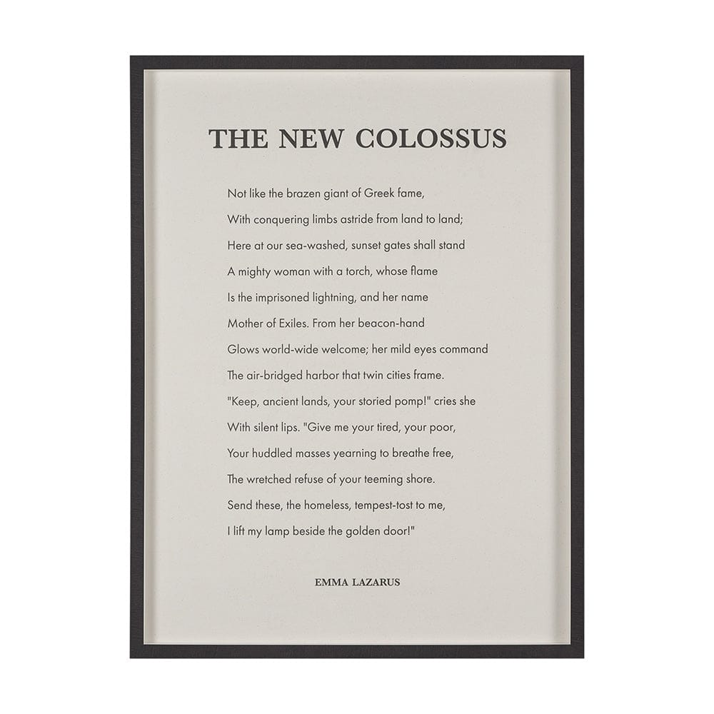 Mercana - The New Colossus by Mercana Studio a Hand Embellished Framed Art Print Matted under Glass - 15550 view 1