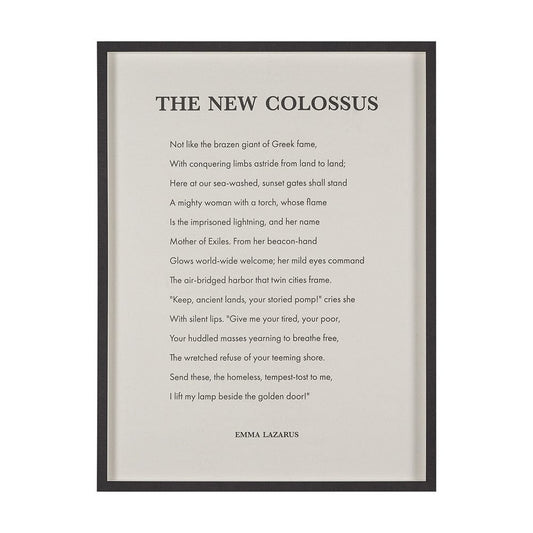 Mercana - The New Colossus by Mercana Studio a Hand Embellished Framed Art Print Matted under Glass - 15550 view 1