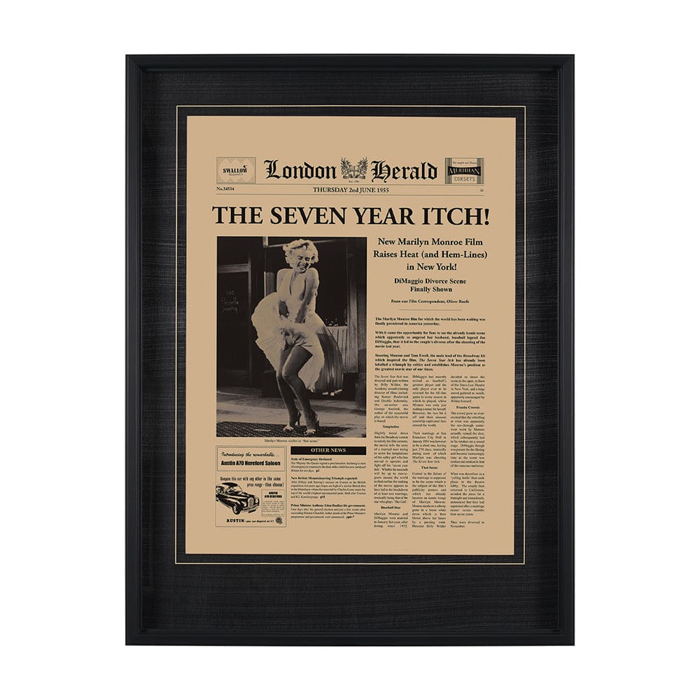 Mercana - The Seven Year Itch by Vintage Collection Hand Embellished Framed Art Photo Matted under Glass - 13200 view 1