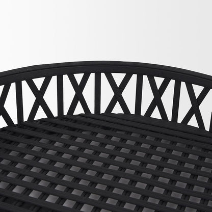 Mercana - Thea Matte Black Wicker Trays (Set of 2) - 70540 view 4