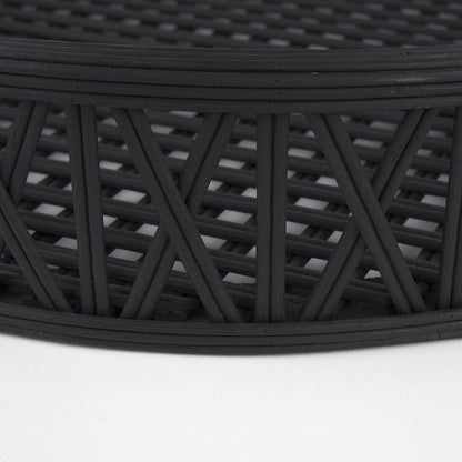 Mercana - Thea Matte Black Wicker Trays (Set of 2) - 70540 view 7