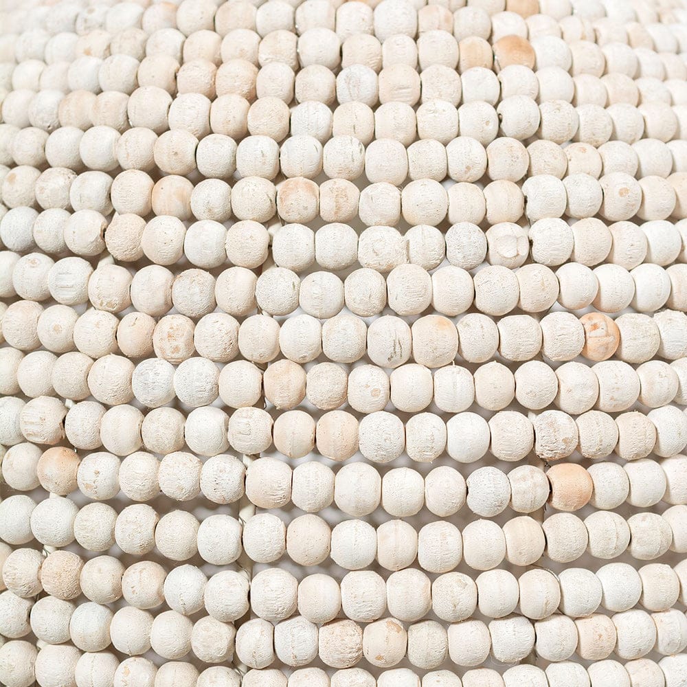 Mercana - Theta 15.5x14.5 White-Washed Wood Beaded Pendant Light - 68172 view 2