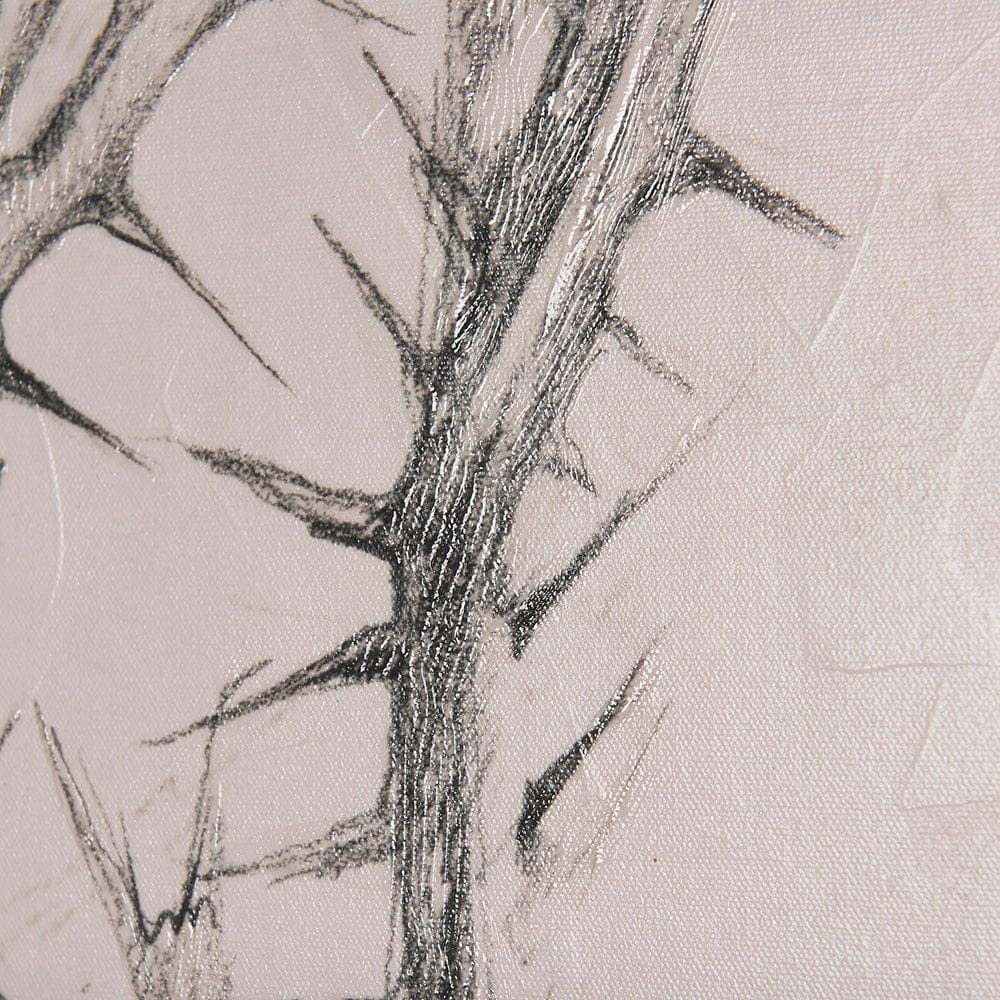 Mercana - Thistle With Bumblebee Drawing IV by Mercana Studio a Hand Embellished Textured Canvas - 102454-S view 7