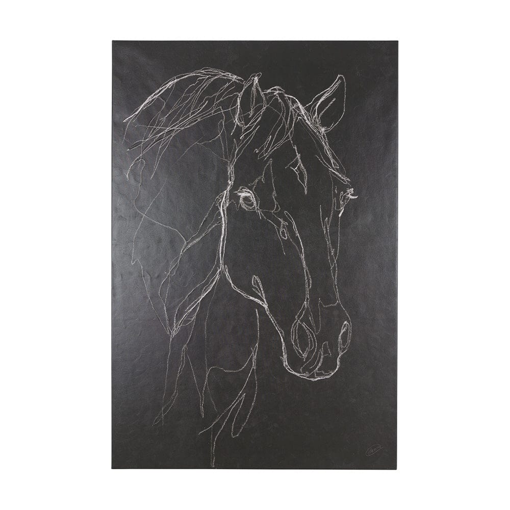 Mercana - Thoroughbred Dark III by Mercana Studio a Hand Embellished Textured Canvas - 102225-L view 1