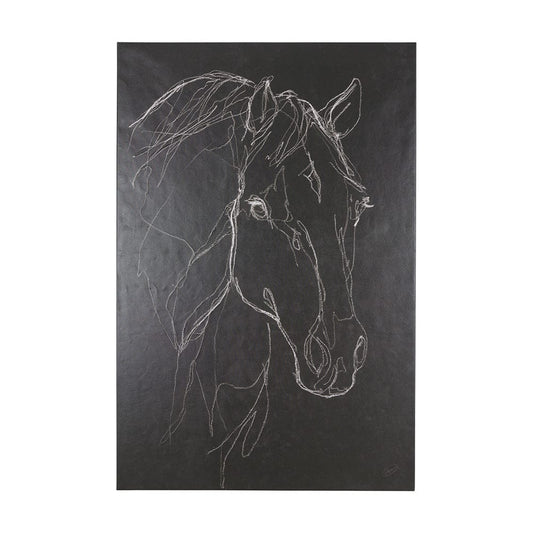 Mercana - Thoroughbred Dark III by Mercana Studio a Hand Embellished Textured Canvas - 102225-L view 1