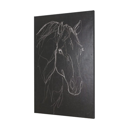 Mercana - Thoroughbred Dark III by Mercana Studio a Hand Embellished Textured Canvas - 102225-L view 2