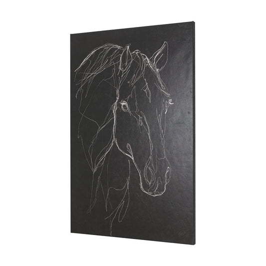 Mercana - Thoroughbred Dark III by Mercana Studio a Hand Embellished Textured Canvas - 102225-L view 2