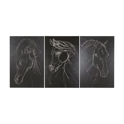 Mercana - Thoroughbred Dark III by Mercana Studio a Hand Embellished Textured Canvas - 102225-S view 8
