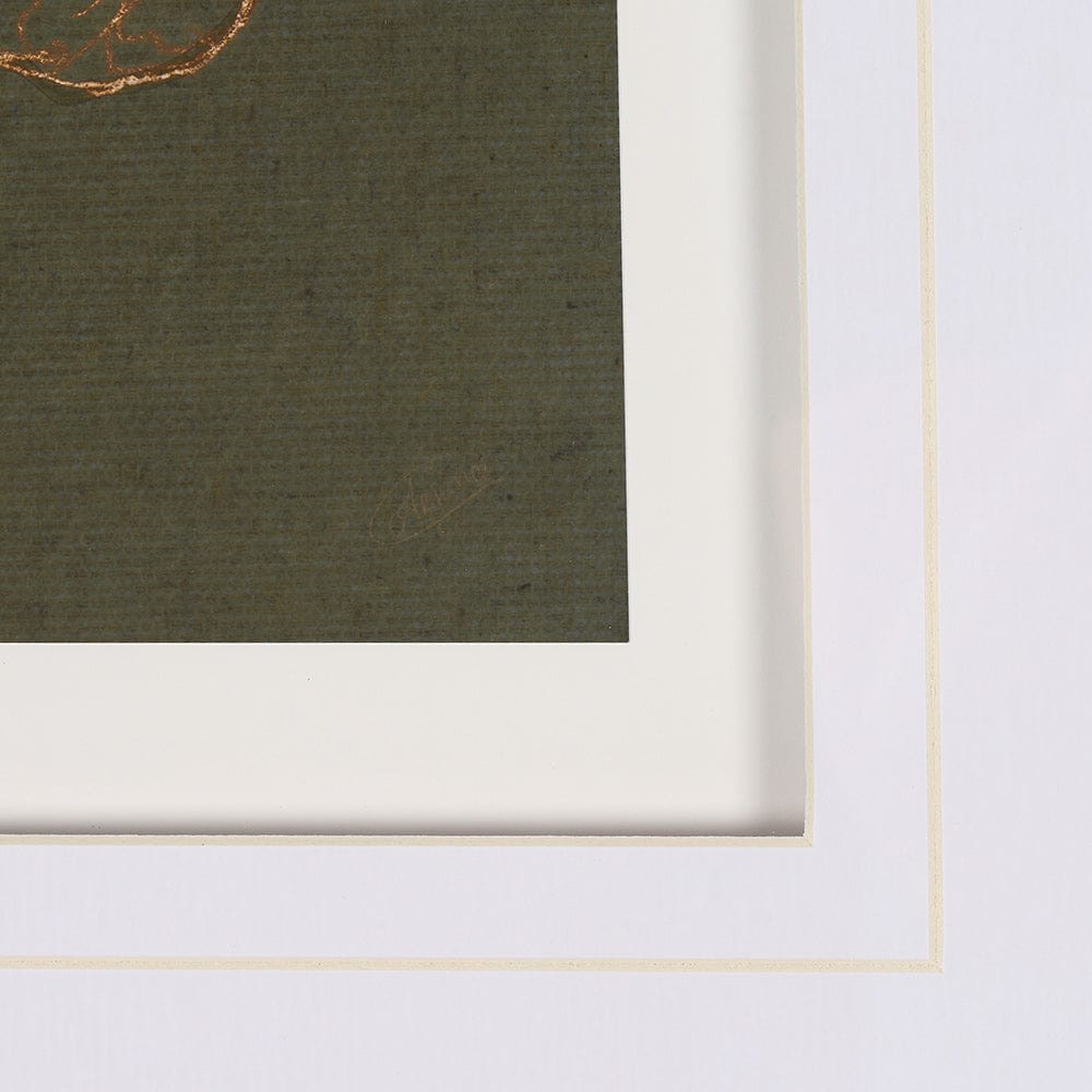 Mercana - Thoroughbred III Olive by Mercana Studio Hand Embellished Framed Art Print Matted under Glass - 15194 view 6