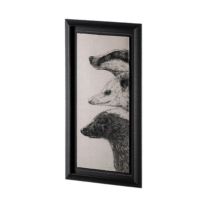 Mercana - Three is a Crowd I by Mercana Studio a Hand Embellished Textured Framed Art Print Matted under Glass - 13268 view 4