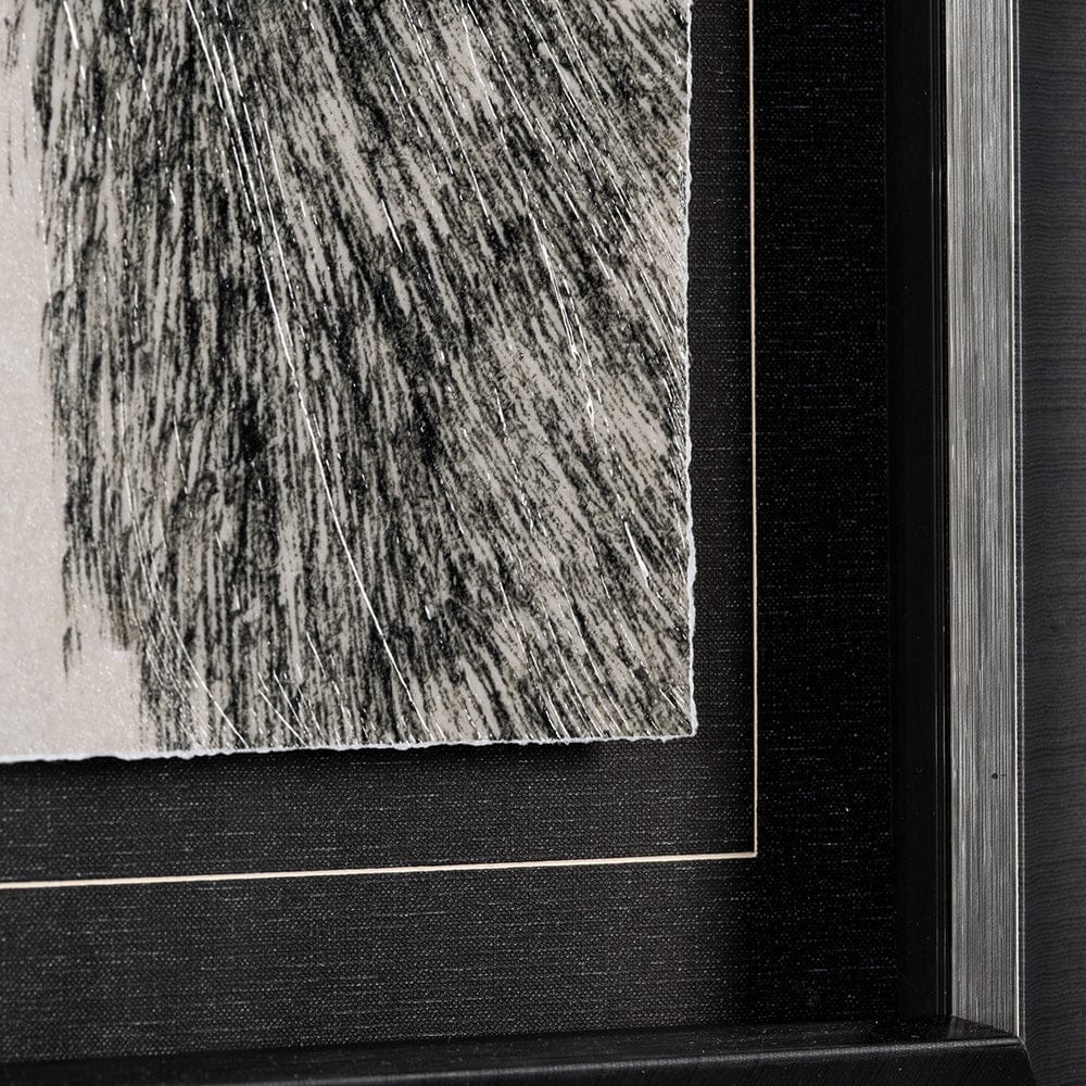 Mercana - Three is a Crowd I by Mercana Studio a Hand Embellished Textured Framed Art Print Matted under Glass - 13268 view 6