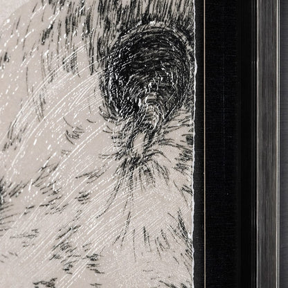 Mercana - Three is a Crowd I by Mercana Studio a Hand Embellished Textured Framed Art Print Matted under Glass - 13268 view 7