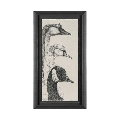 Mercana - Three is a Crowd II by Mercana Studio Hand Embellished Textured Framed Art Print Matted under Glass - 13269 view 1
