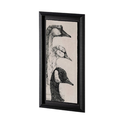 Mercana - Three is a Crowd II by Mercana Studio Hand Embellished Textured Framed Art Print Matted under Glass - 13269 view 2