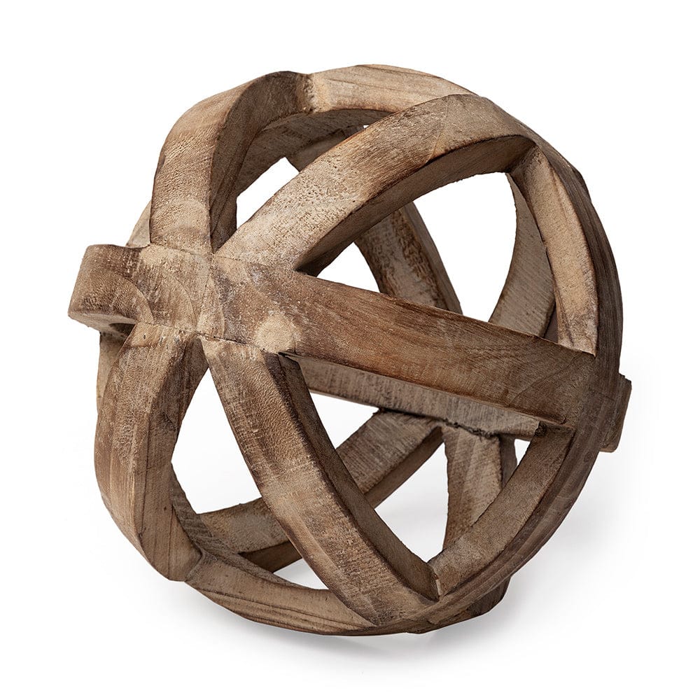 Mercana - Tibik 8L x 8W Natural Wooden Orb - 57767 view 1