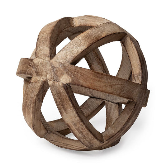 Mercana - Tibik 8L x 8W Natural Wooden Orb - 57767 view 1