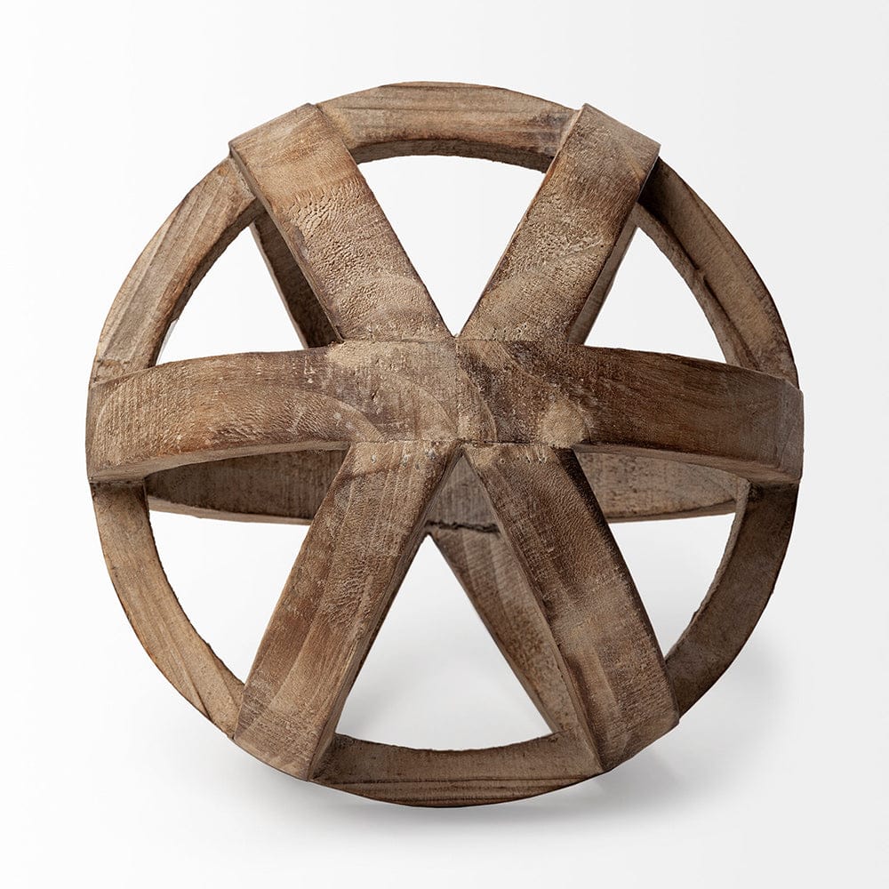 Mercana - Tibik 8L x 8W Natural Wooden Orb - 57767 view 3