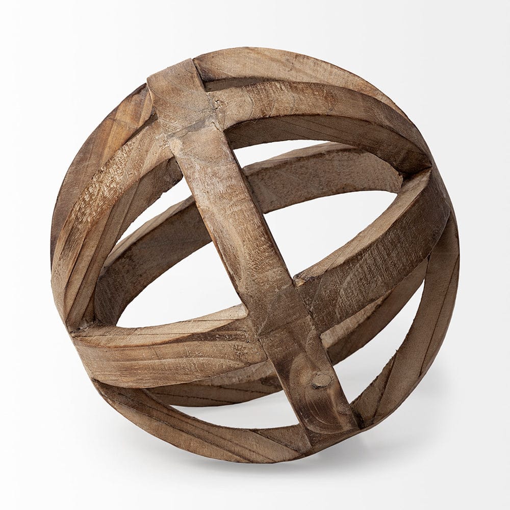 Mercana - Tibik 8L x 8W Natural Wooden Orb - 57767 view 4
