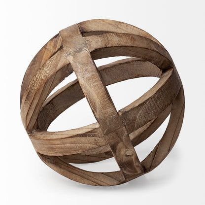 Mercana - Tibik 8L x 8W Natural Wooden Orb - 57767 view 4