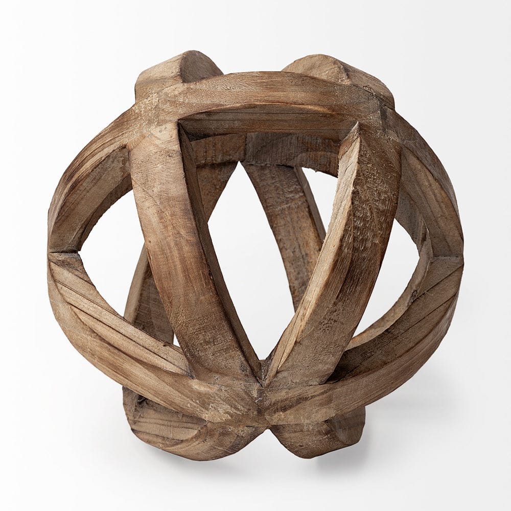 Mercana - Tibik 8L x 8W Natural Wooden Orb - 57767 view 5