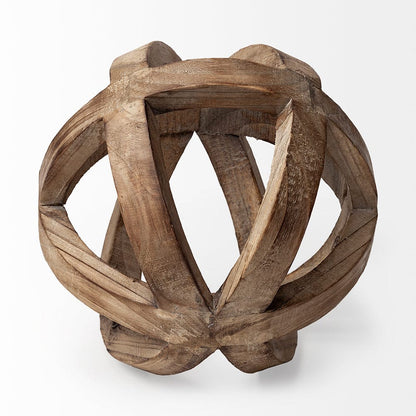 Mercana - Tibik 8L x 8W Natural Wooden Orb - 57767 view 5