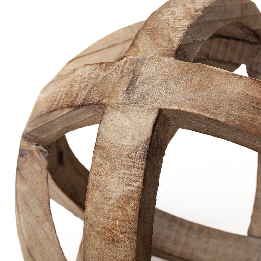 Mercana - Tibik 8L x 8W Natural Wooden Orb - 57767 view 7