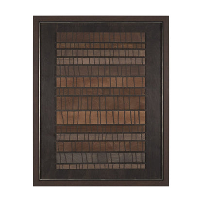 Mercana - Timber Mosaic by Studio M a handmade Original Framed Artwork - 15750 view 1