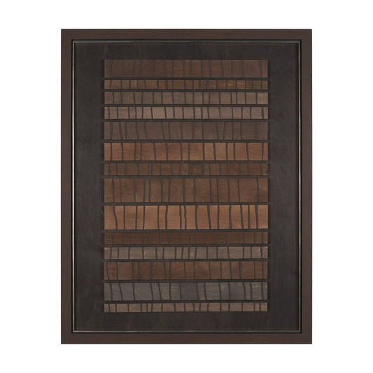 Mercana - Timber Mosaic by Studio M a handmade Original Framed Artwork - 15750 view 1