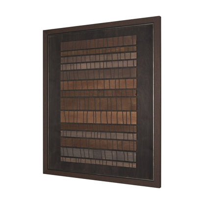 Mercana - Timber Mosaic by Studio M a handmade Original Framed Artwork - 15750 view 3