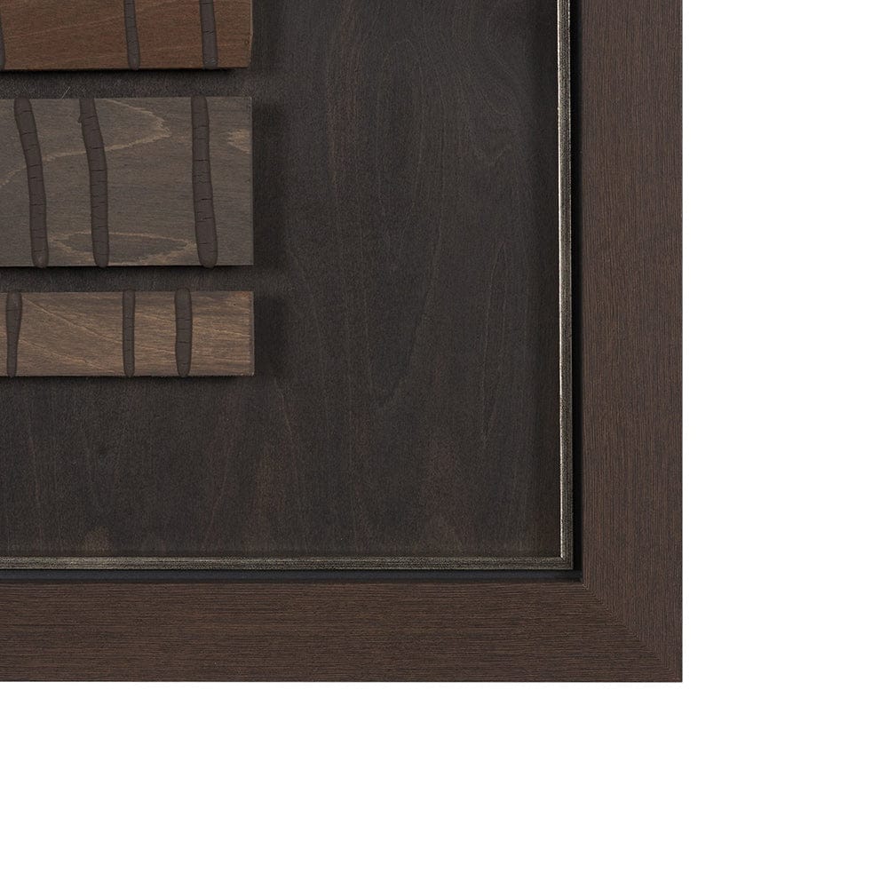 Mercana - Timber Mosaic by Studio M a handmade Original Framed Artwork - 15750 view 4