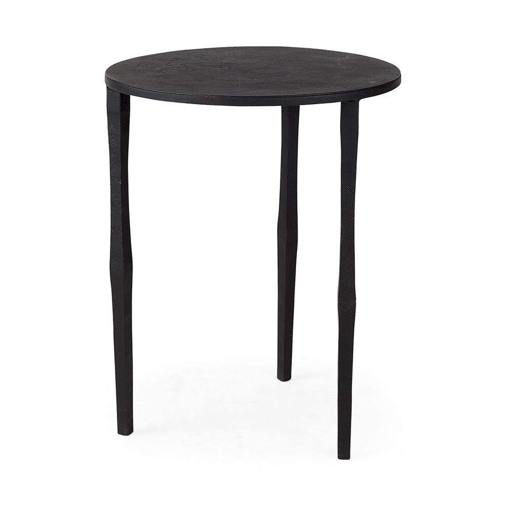 Mercana - Timothy 16.0L x 16.0W X 20.0H Ebony Black Iron Side Table - 69258 view 1