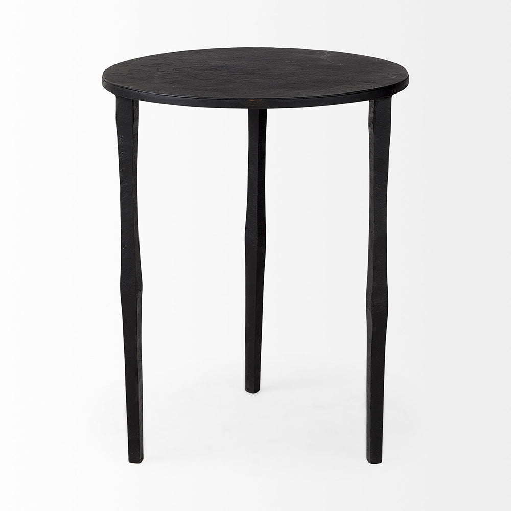 Mercana - Timothy 16.0L x 16.0W X 20.0H Ebony Black Iron Side Table - 69258 view 2