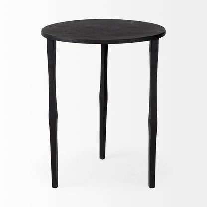 Mercana - Timothy 16.0L x 16.0W X 20.0H Ebony Black Iron Side Table - 69258 view 2
