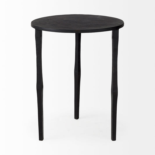 Mercana - Timothy 16.0L x 16.0W X 20.0H Ebony Black Iron Side Table - 69258 view 2