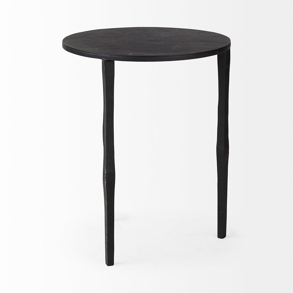 Mercana - Timothy 16.0L x 16.0W X 20.0H Ebony Black Iron Side Table - 69258 view 3